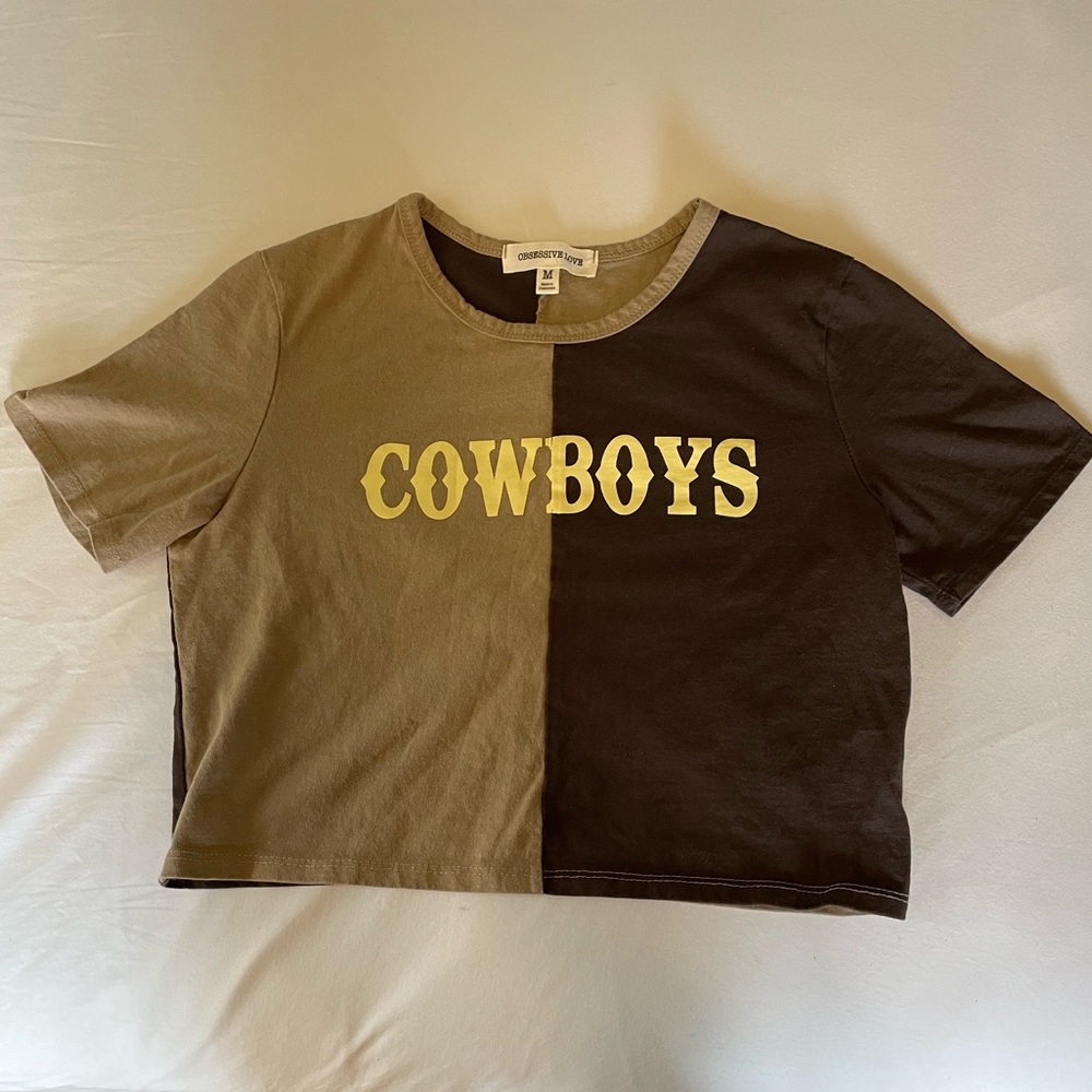“Cowboys” Cropped T-Shirt